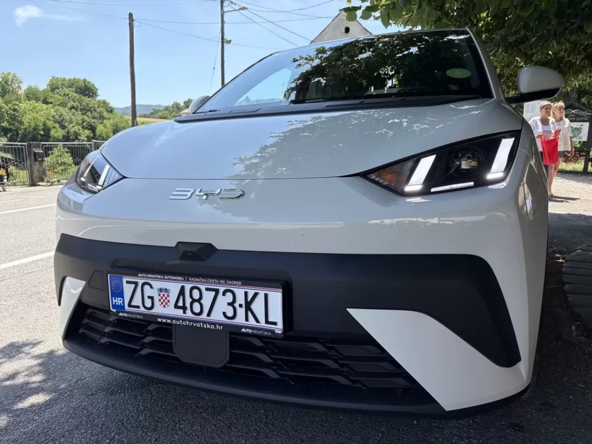 BYD Dolphin Surf, prednji branik s registracijskom pločicom